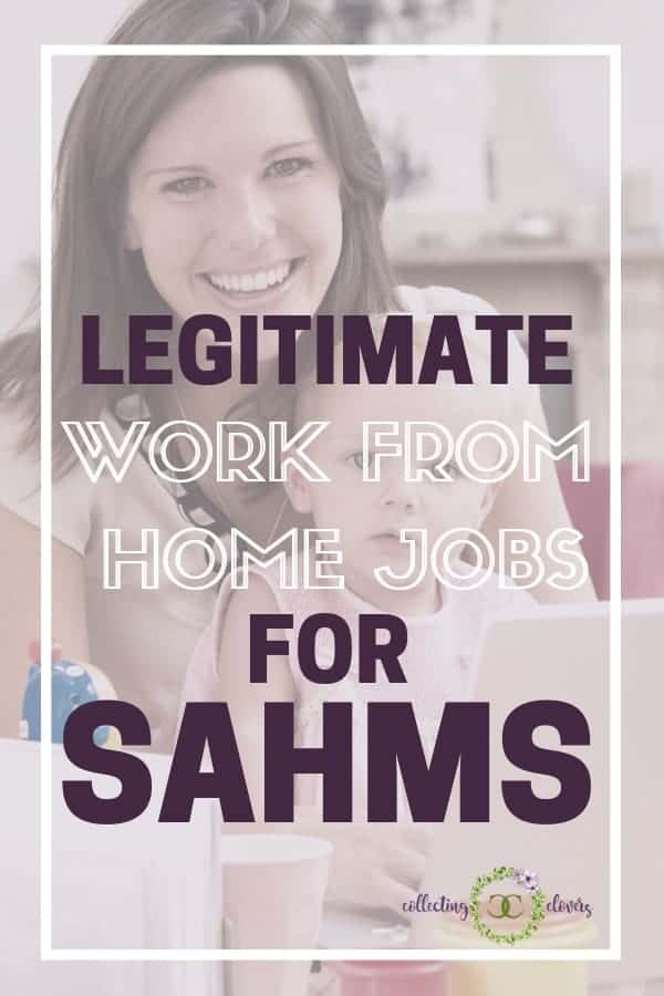 legit work from home jobs for SAHMS