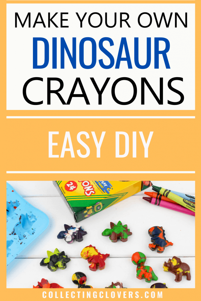 make your own diy dinosaur crayons